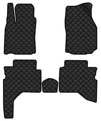 Килимки з екошкіри в салон авто EVAtech для Pajero Sport Mitsubishi 1997-2008 1 покоління SUV EU (MT11802C5LA1BBLB)