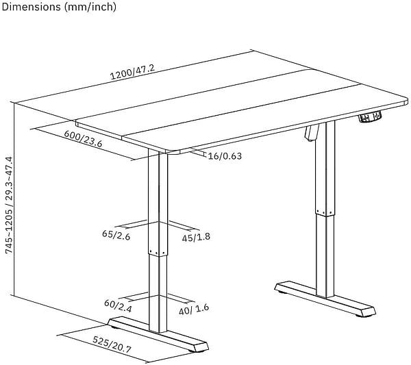 Фото - Стіл з електрорегулюванням висоти iTECH MT12BW