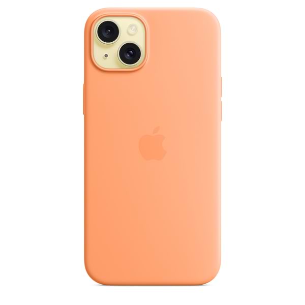 Фото - Чехол для смартфона Apple Silicone Case with MagSafe iPhone 15 Plus Orange Sorbet (MT173)