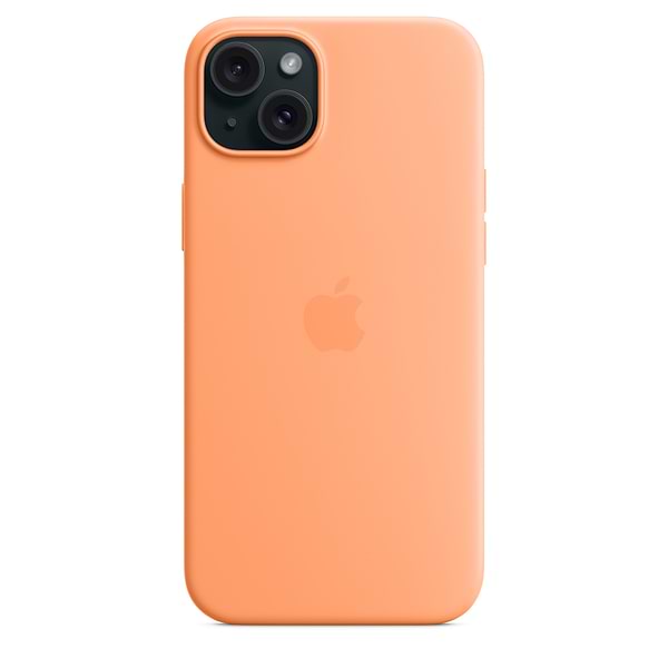 Фото - Чехол для смартфона Apple Silicone Case with MagSafe iPhone 15 Plus Orange Sorbet (MT173)