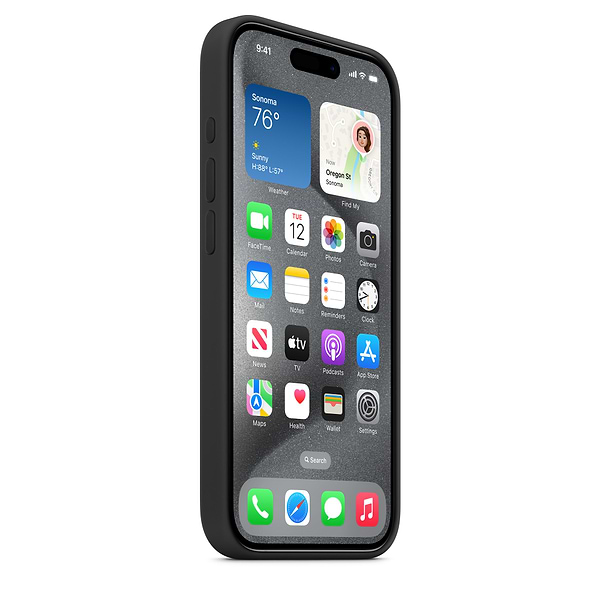 Фото - Чехол для смартфона Apple Silicone Case with MagSafe iPhone 15 Pro Black (MT1A3)