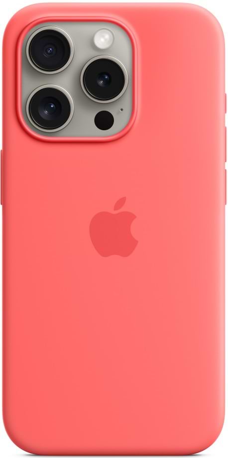 Чехол для смартфона Apple Silicone Case with MagSafe iPhone 15 Pro Guava (MT1G3) - Фото 1