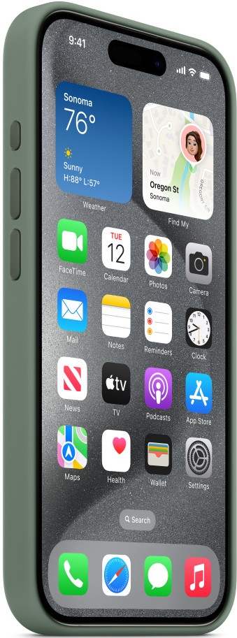 Фото - Чехол для смартфона Apple Silicone Case with MagSafe iPhone 15 Pro Cypress (MT1J3)