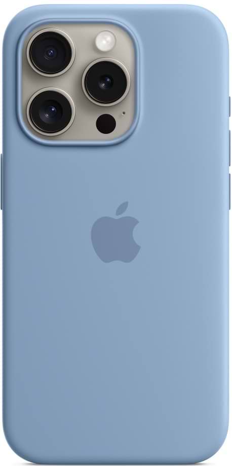 Чехол для смартфона Apple Silicone Case with MagSafe iPhone 15 Pro Winter Blue (MT1L3) - Фото 1