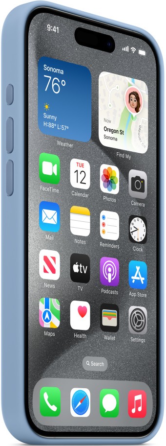 Фото - Чехол для смартфона Apple Silicone Case with MagSafe iPhone 15 Pro Winter Blue (MT1L3)