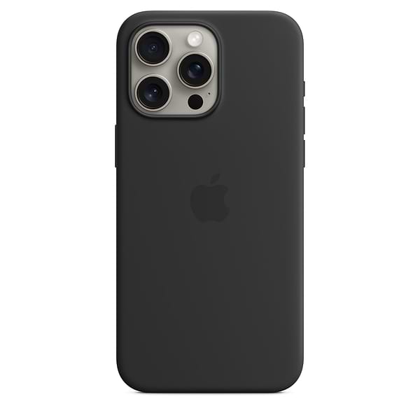 Фото - Чохол для смартфону Apple Silicone Case with MagSafe iPhone 15 Pro Max Black (MT1M3)