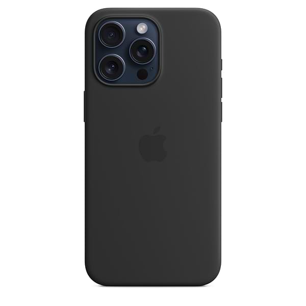 Фото - Чохол для смартфону Apple Silicone Case with MagSafe iPhone 15 Pro Max Black (MT1M3)