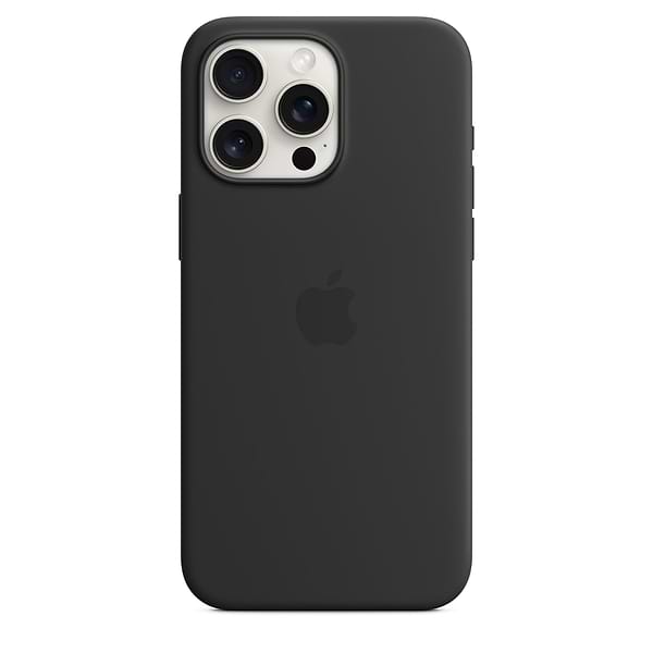 Фото - Чохол для смартфону Apple Silicone Case with MagSafe iPhone 15 Pro Max Black (MT1M3)
