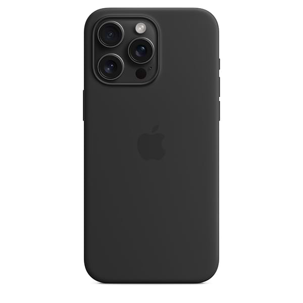 Фото - Чохол для смартфону Apple Silicone Case with MagSafe iPhone 15 Pro Max Black (MT1M3)