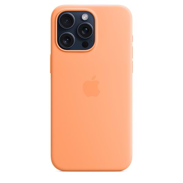 Фото - Чохол для смартфону Apple Silicone Case with MagSafe iPhone 15 Pro Max Orange Sorbet (MT1W3)