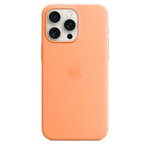 Фото - Чохол для смартфону Apple Silicone Case with MagSafe iPhone 15 Pro Max Orange Sorbet (MT1W3)
