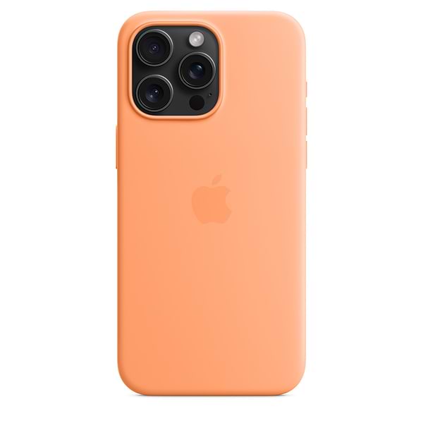Фото - Чохол для смартфону Apple Silicone Case with MagSafe iPhone 15 Pro Max Orange Sorbet (MT1W3)