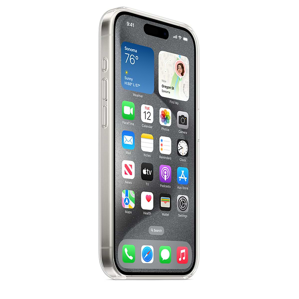 Фото - Чохол для смартфону Apple Clear Case with MagSafe iPhone 15 Pro  (MT223)