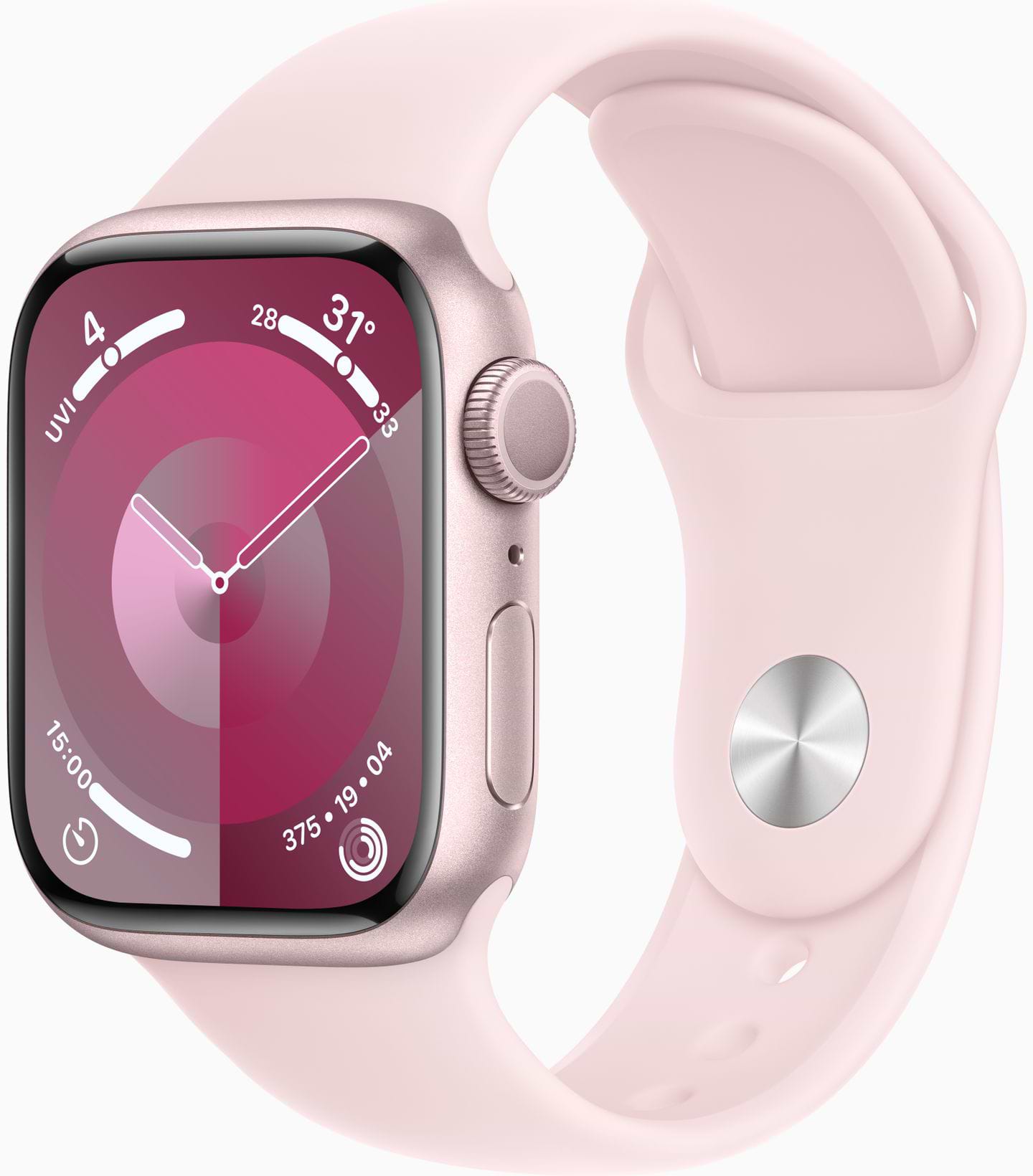 Уценка - Смарт-часы Apple Watch Series 9 GPS 41mm Pink Aluminium Case with Light Pink Sport Band - M/L