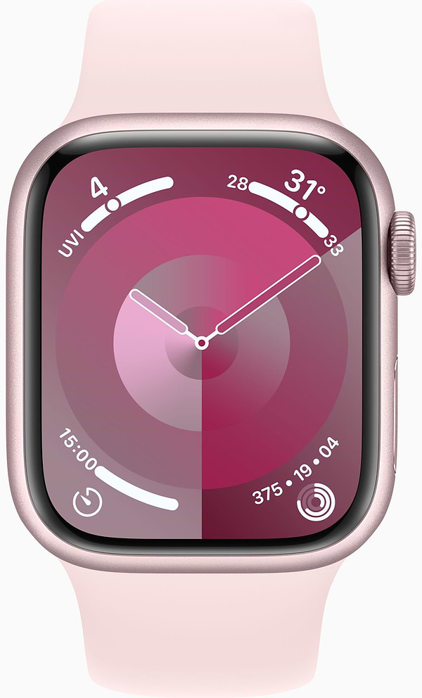 Фото - Смарт-часы Apple Watch Series 9 GPS 41mm Pink Aluminium Case with Light Pink Sport Band - S/M