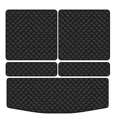 Килимок з екошкіри в багажник авто EVAtech ECO для Outlander 7 seats Mitsubishi 2013 3 поколение SUV USA (MT31483BG5BBLB)