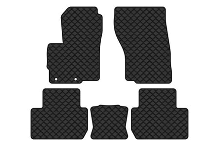 Коврики из экокожи в салон авто EVAtech для Outlander 7 seats Mitsubishi 2013 3 поколение SUV EU (MT34230CB5AV2BBB)