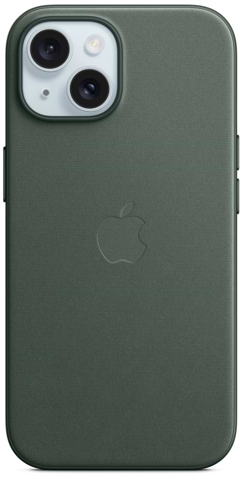 Чохол для смартфону Apple FineWoven Case with MagSafe iPhone 15 Evergreen (MT3J3) - Фото 1