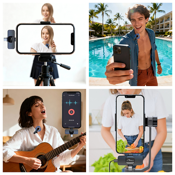 Фото - Мікрофон для смартфона Media-Tech USB-C/Lightning 2-Pack Micro-Mic Duo (MT416) Black