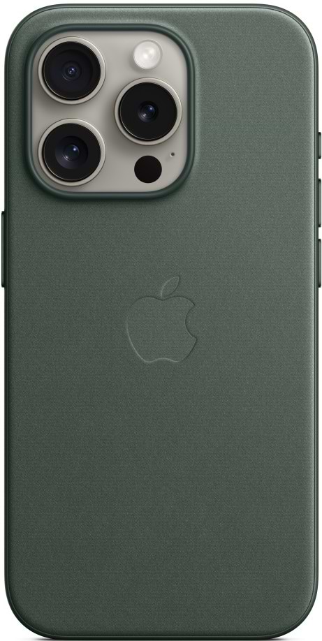 Чехол для смартфона Apple FineWoven Case with MagSafe iPhone 15 Pro Evergreen (MT4U3) - Фото 1