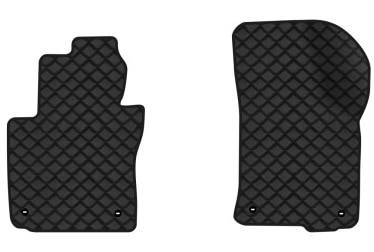 Коврики из экокожи в салон авто передние EVAtech для Octavia A5 (MT, 4 clips) Skoda 2004-2013 2 поколение Liftback EU (SK12163AB2TL4BBB)