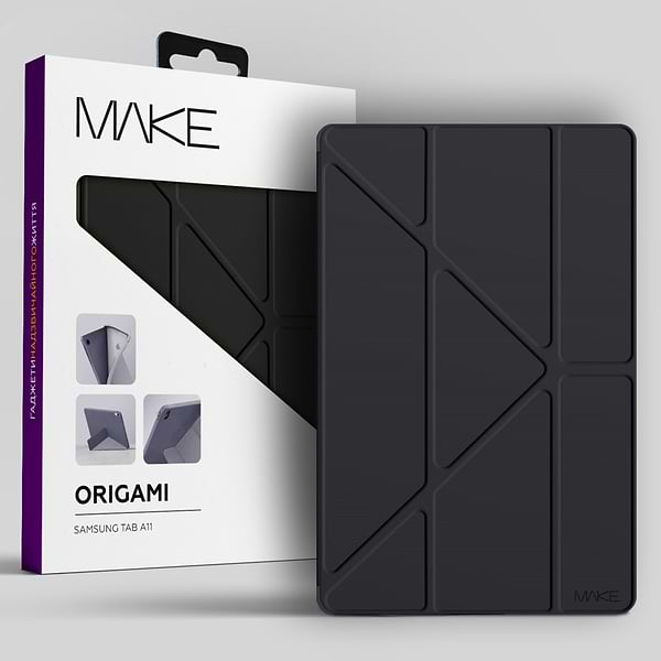 Фото - Чехол для планшета MAKE Origami for Samsung Tab A11, Black (MTCO-STA11BK)