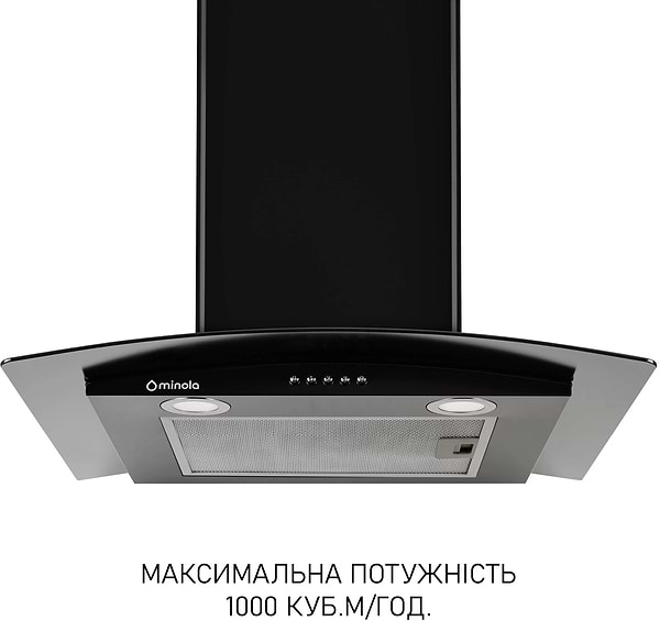 Фото - Витяжка декоративна Minola MTG 6642 BL LED