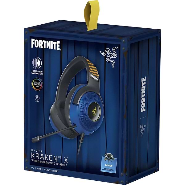 Фото - Гарнітура дротова ігрова Razer Kraken V3 X FORTNITE (RZ04-03750500-R3M1)