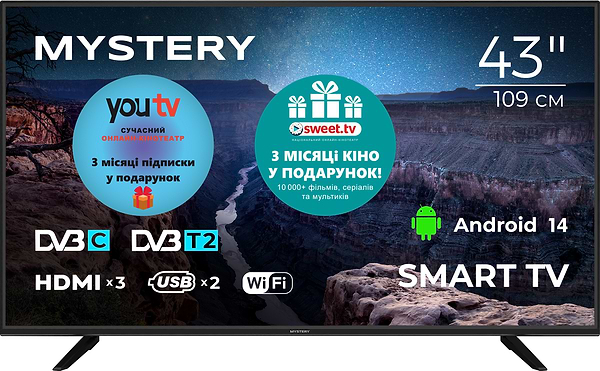 Фото - Телевізор Mystery MTV-4350FST2