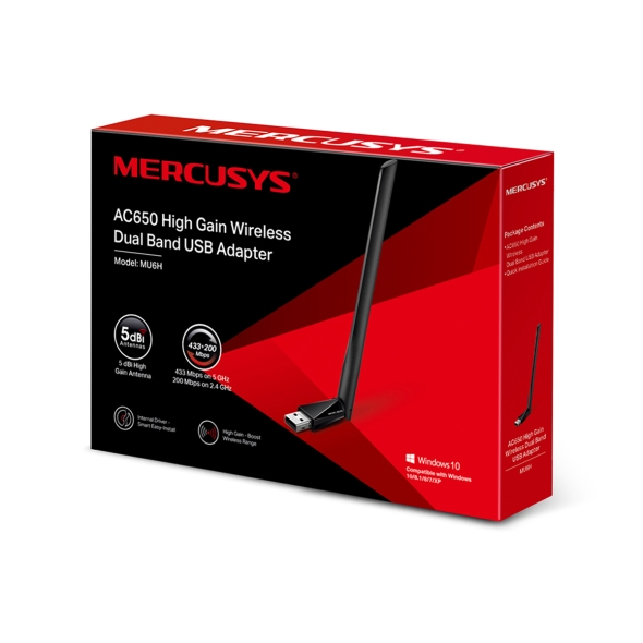 Фото - USB-адаптер сети WiFi Mercusys MU6H