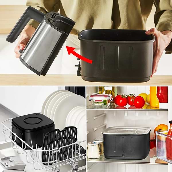 Фото - Мультипіч Tefal EY572DE1 EASY FRY SILENCE SMART XL