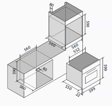 Фото - Духова шафа Elica VIRTUS MULTI 60 DD BL