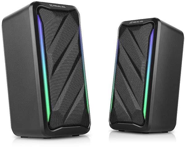 Фото - Комп'ютерна акустика компактна 2.0 REAL-EL S-130 Black (EL121100018)