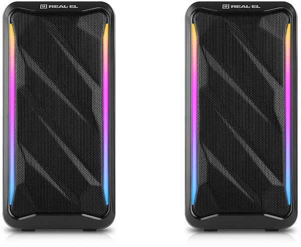 Фото - Комп'ютерна акустика компактна 2.0 REAL-EL S-130 Black (EL121100018)