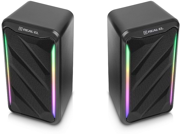 Фото - Комп'ютерна акустика компактна 2.0 REAL-EL S-130 Black (EL121100018)