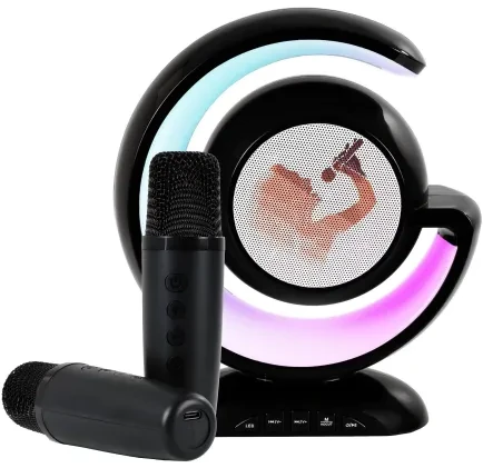 Портативная акустика Musicmate Караоке MM-SC70-B RainbowDust