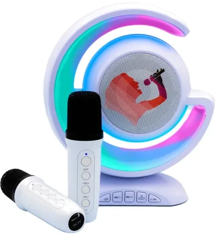 Портативная акустика Musicmate Караоке MM-SC70-W RainbowDust