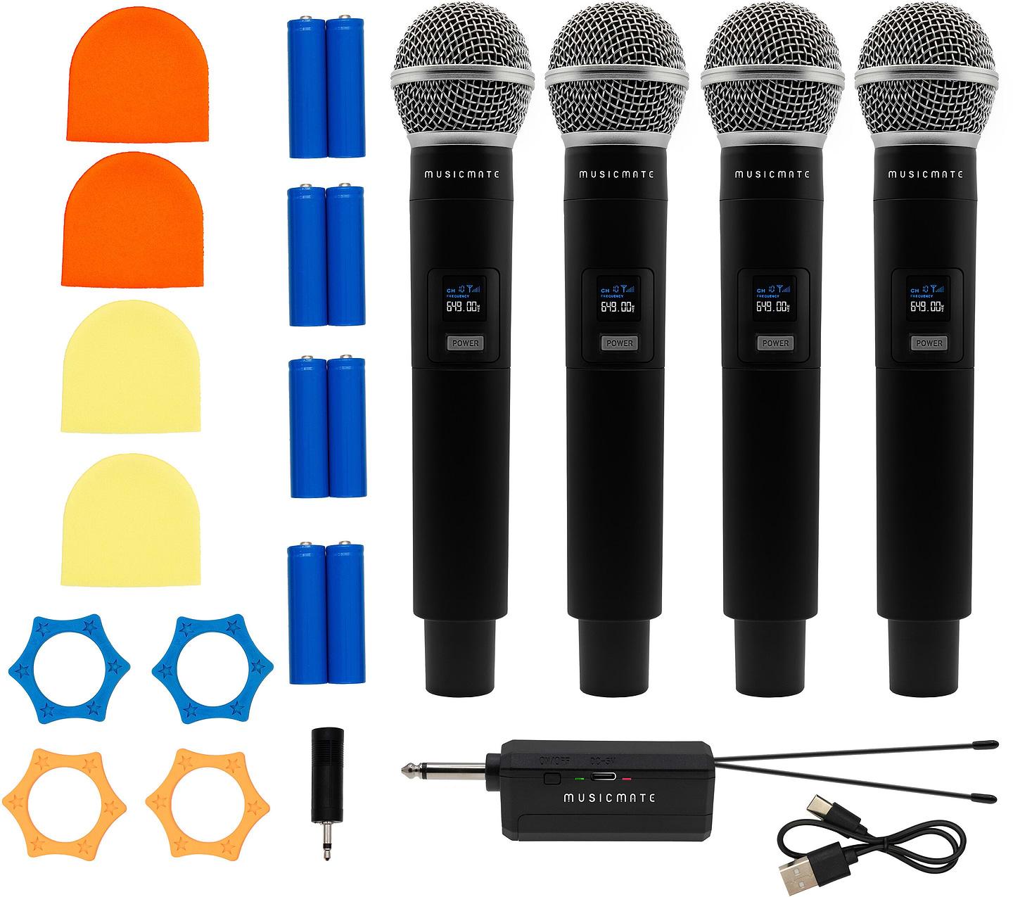 Микрофон вокальный беспроводной Musicmate MM-600 QuadraVoice