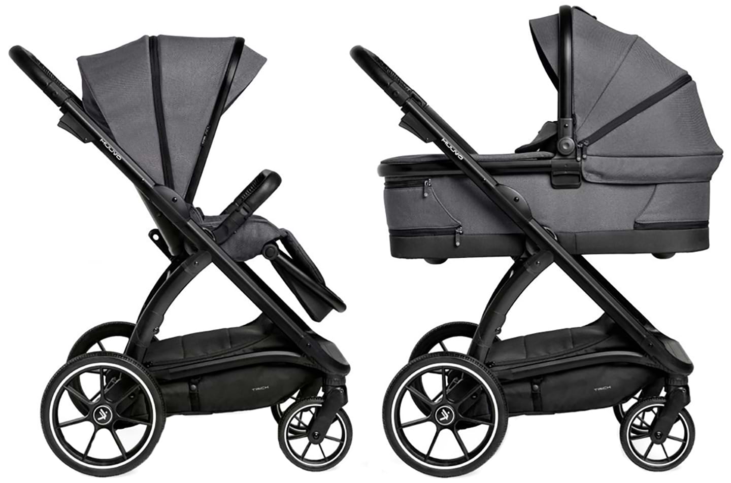 Коляска универсальная 2 в 1 Muuvo Trick Iron Graphite (MTRICK-W-IRON-GRAPH-2W1)