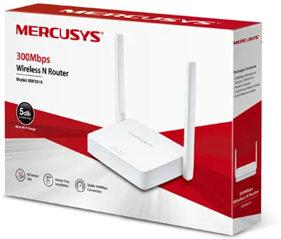 Фото - Маршрутизатор інтернет WiFi4 MERCUSYS MW301R