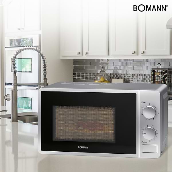 Фото - Мікрохвильова піч (НВЧ) Bomann MWG 6015 CB Silver