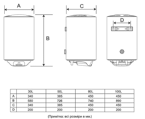 Фото - Водонагреватель WetAir MWH4-50L