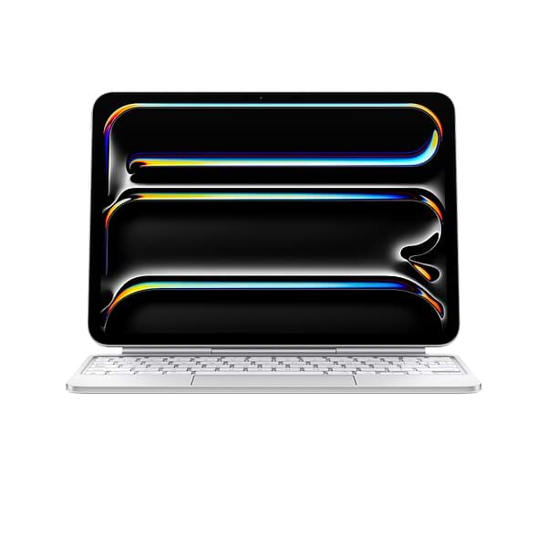 Фото - Уценка - Чехол-клавиатура для планшета Apple Magic Keyboard for iPad Pro 11 inch (M4) - Ukrainian - White (MWR03UA/A)