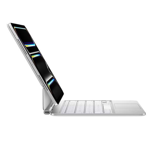 Фото - Уценка - Чехол-клавиатура для планшета Apple Magic Keyboard for iPad Pro 11 inch (M4) - Ukrainian - White (MWR03UA/A)