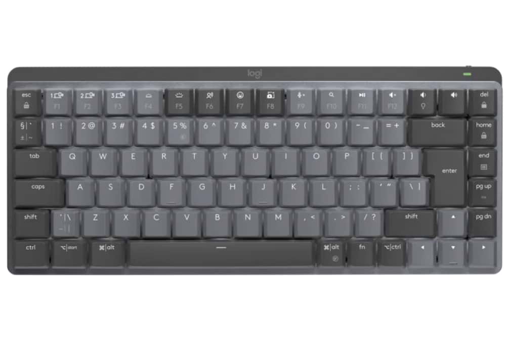 Клавиатура беспроводная Logitech MX Mechanical Mini Illuminated BT Clicky Graphite UA (920-010782) - Фото 1