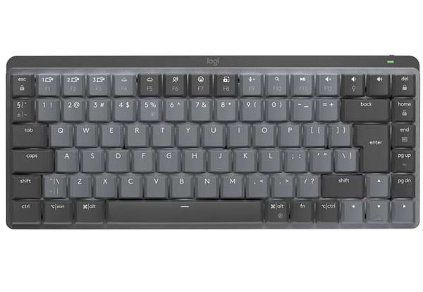 Фото - Клавіатура бездротова Logitech MX Mechanical Mini Illuminated BT Clicky Graphite UA (920-010782)