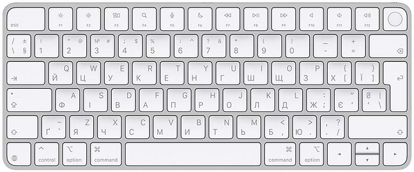Фото - Клавиатура беспроводная Apple Magic Keyboard with Touch ID UA Bluetooth/USB-C White (MXCK3UA/A)