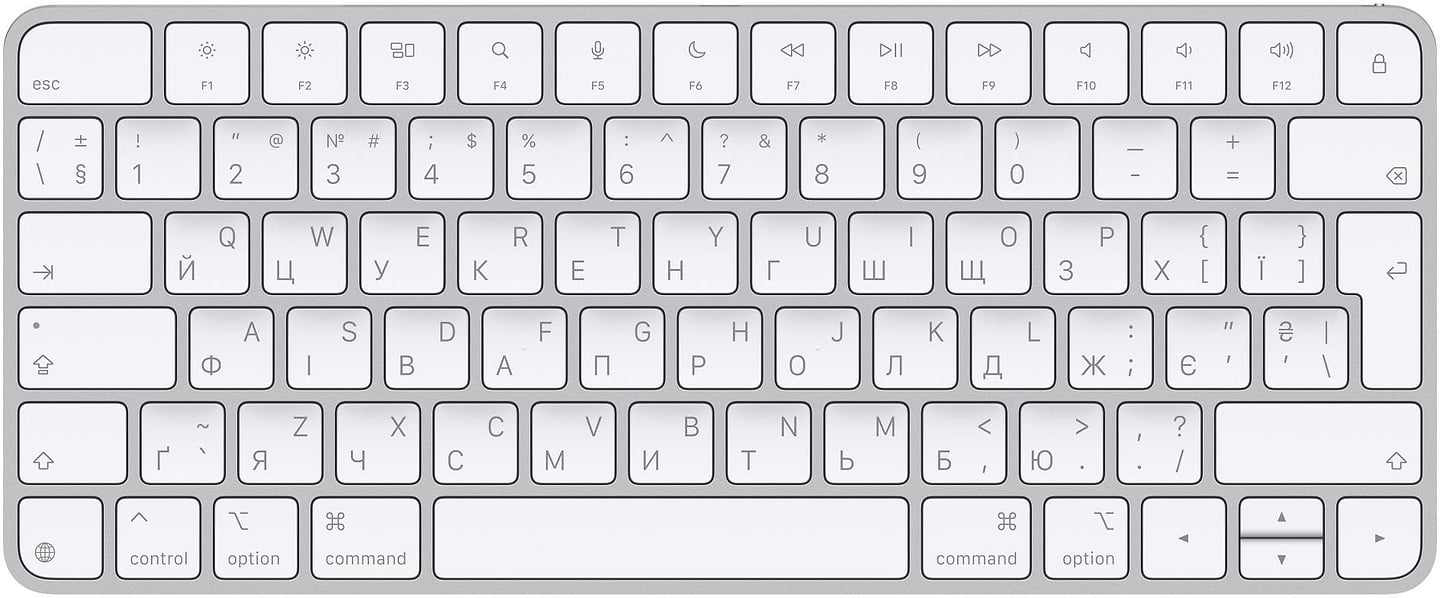 Клавиатура беспроводная Apple Magic Keyboard UA Bluetooth/USB White (MXCL3UA/A) - Фото 1