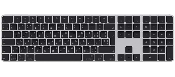 Фото - Клавіатура бездротова Apple Magic Keyboard with Touch ID and Numeric Keypad Black (MXK83UA/A)