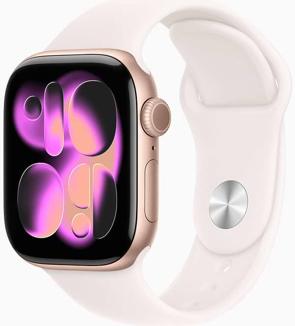 Фото - Смарт-годинник Apple Watch Series 11 GPS 42mm Rose Gold Aluminium Case with Light Blush Sport Band - S/M